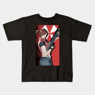 Clair with a gun Kids T-Shirt